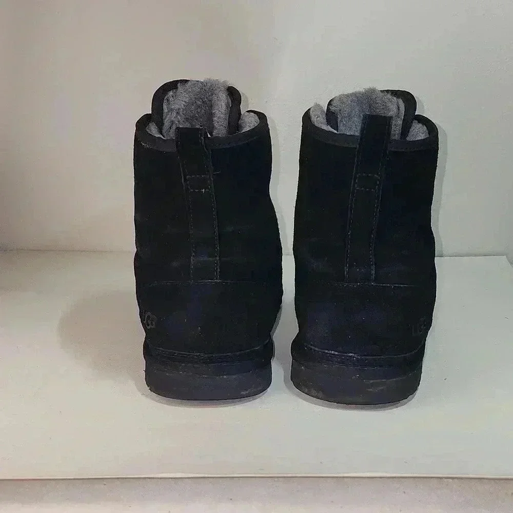 UGG Men's Neumel High Moc Black Suede Boots